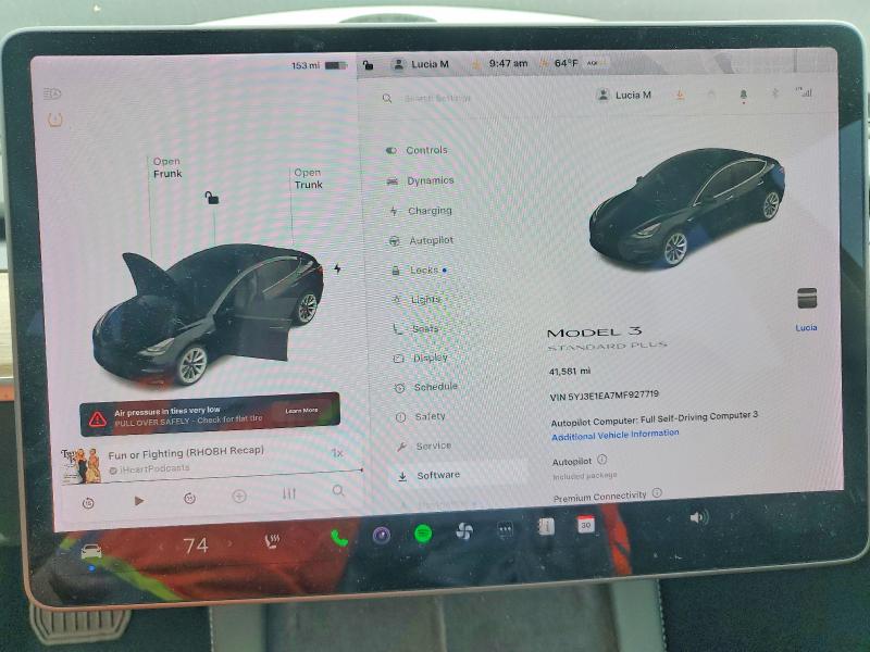Продаж на аукціоні авто 2021 Tesla Model 3, vin: 5YJ3E1EA7MF927719, номер лоту: 47996226