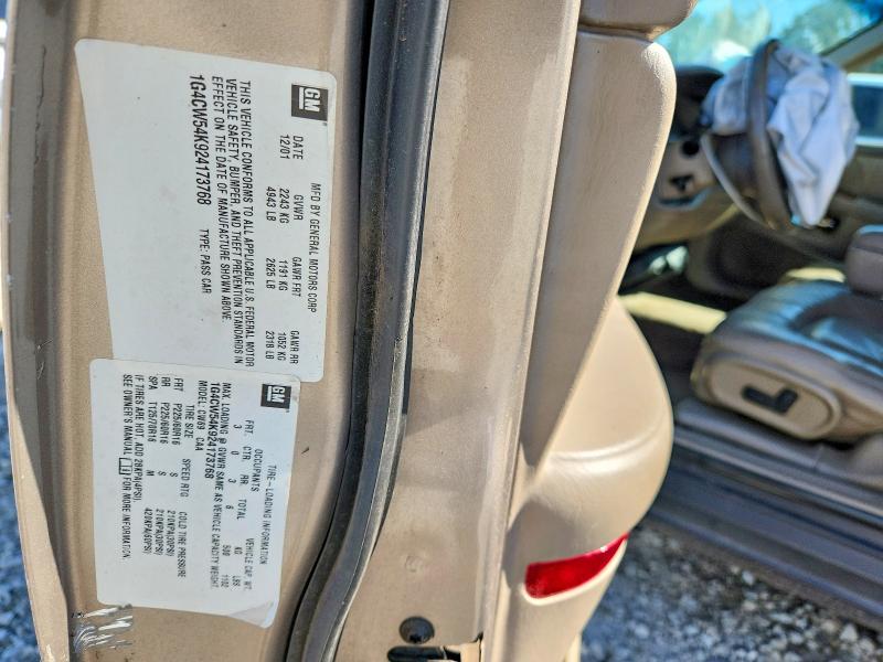Продаж на аукціоні авто 2002 Buick Park Avenue, vin: 1G4CW54K924173768, номер лоту: 42052696