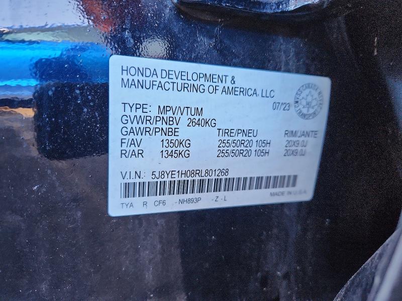 Aukcja sprzedaży 2024 Acura Mdx, vin: 5J8YE1H08RL801268, numer aukcji: 74944565