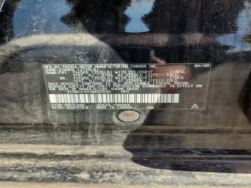 47341616 :رقم المزاد ، 2T3BK31V59W005699 vin ، 2009 Toyota Rav4 مزاد بيع