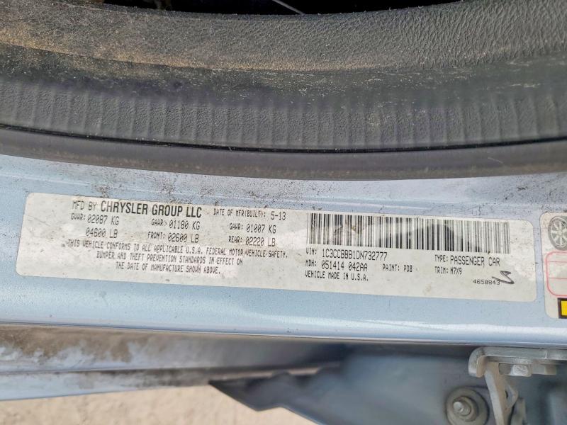 48293616 :رقم المزاد ، 1C3CCBBB1DN732777 vin ، 2013 Chrysler 200 مزاد بيع