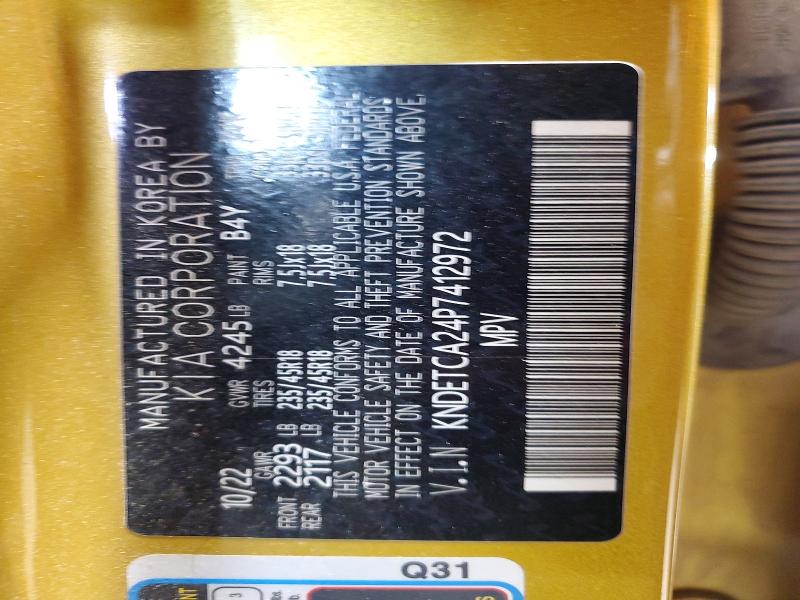 Aukcja sprzedaży 2023 Kia Seltos, vin: KNDETCA24P7412972, numer aukcji: 47219016