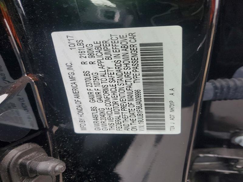 45672476 :رقم المزاد ، 19UUB1F56JA009996 vin ، 2018 Acura Tlx مزاد بيع