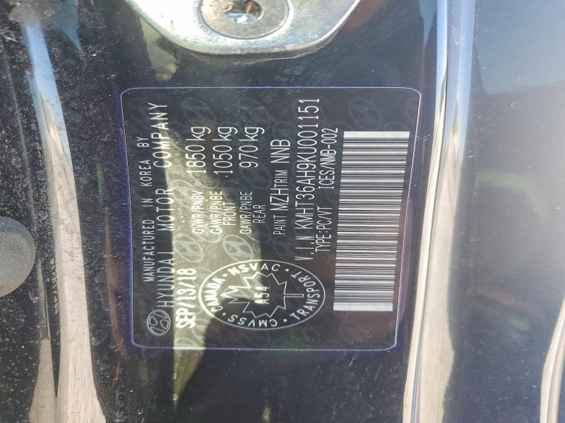 79193685 :رقم المزاد ، KMHT36AH9KU001151 vin ، 2019 Hyundai Veloster N مزاد بيع