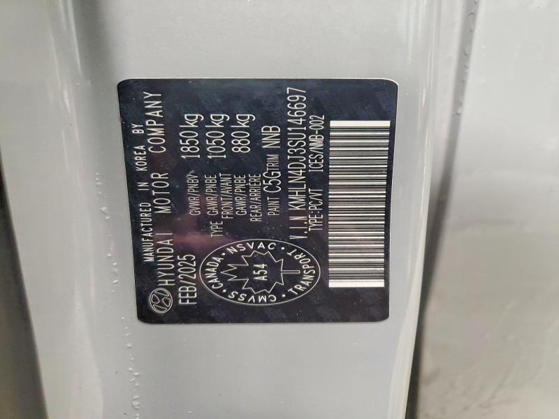 41591566 :رقم المزاد ، KMHLN4DJ3SU146697 vin ، 2025 Hyundai Elantra Hybrid مزاد بيع