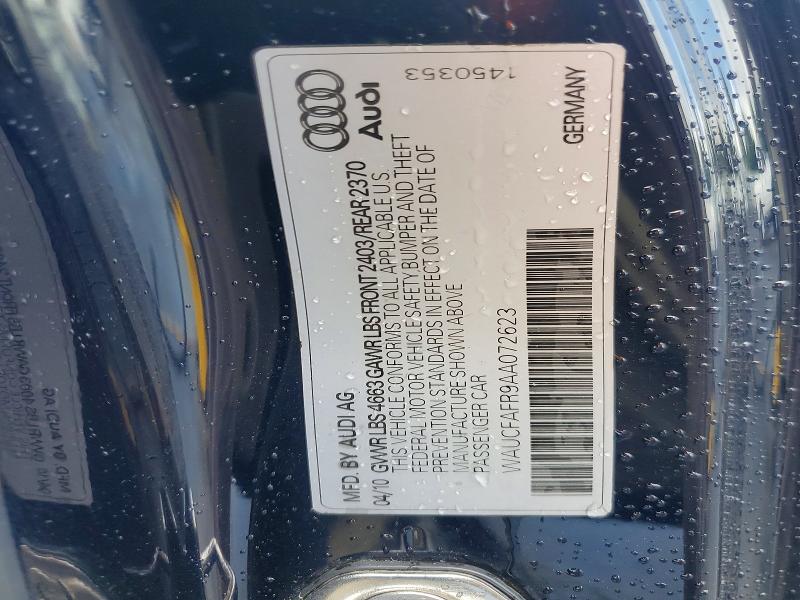 Aukcja sprzedaży 2010 Audi A5, vin: WAUCFAFR9AA072623, numer aukcji: 47959966