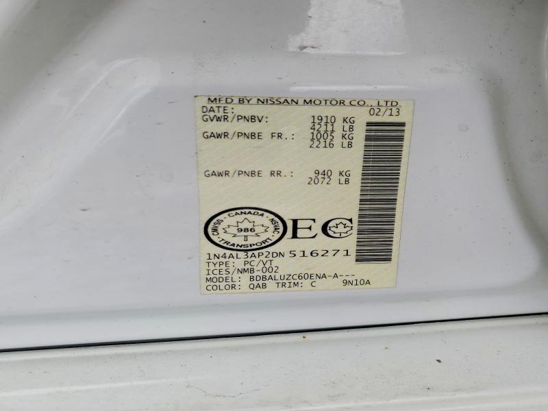 Продажа на аукционе авто 2013 Nissan Altima, vin: 1N4AL3AP2DN516271, номер лота: 46306446
