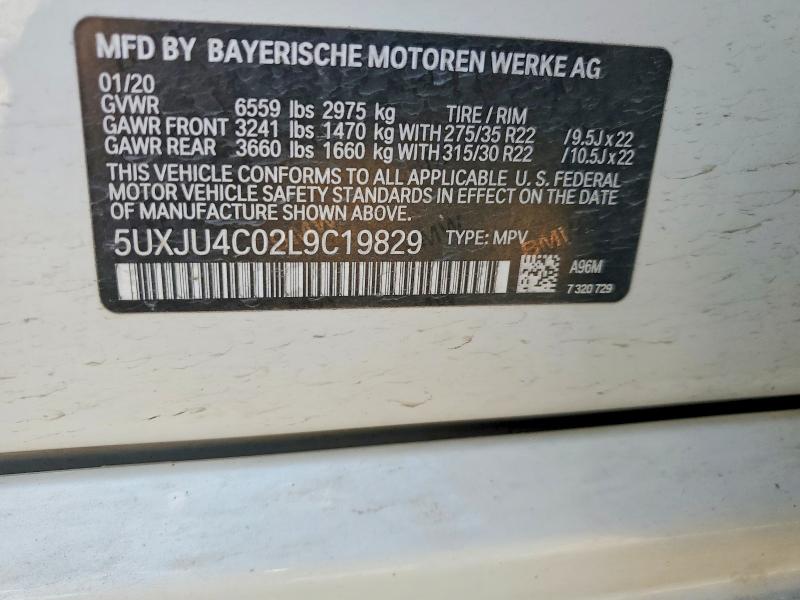 Продаж на аукціоні авто 2020 Bmw X5, vin: 5UXJU4C02L9C19829, номер лоту: 47536336