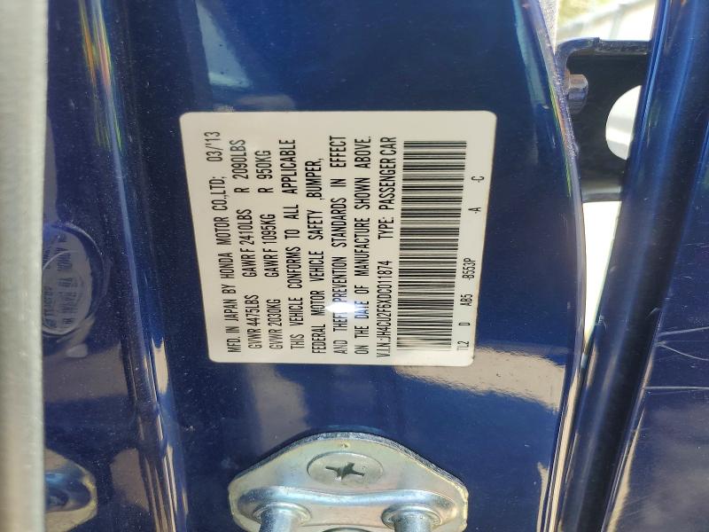 47724886 :رقم المزاد ، JH4CU2F6XDC011874 vin ، 2013 Acura Tsx مزاد بيع