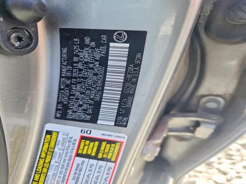 Aukcja sprzedaży 2021 Lexus Es 350, vin: 58AGZ1B16MU083002, numer aukcji: 47439916