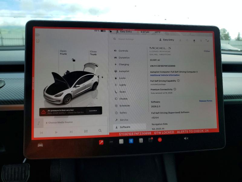 Aukcja sprzedaży 2022 Tesla Model 3, vin: 5YJ3E1EB7NF230898, numer aukcji: 79586585