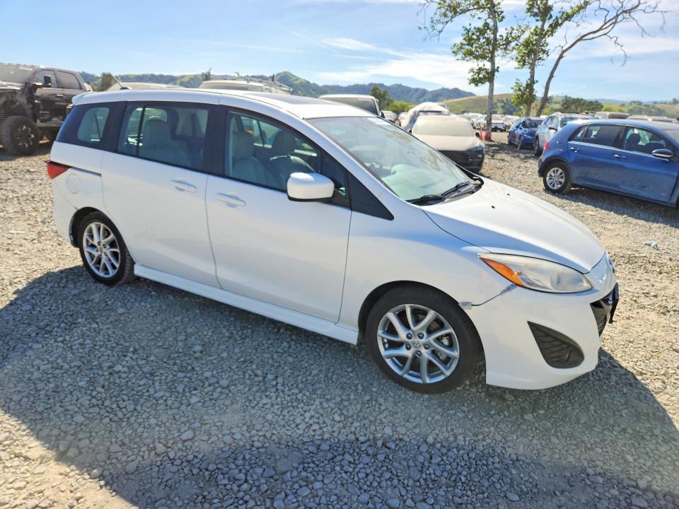 2012 Mazda 5 მანქანა იყიდება აუქციონზე, vin: JM1CW2DL2C0102786, აუქციონის ნომერი: 47452066
