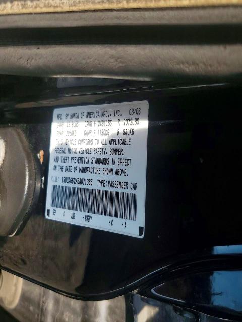 2006 Acura 3.2tl მანქანა იყიდება აუქციონზე, vin: 19UUA662X6A071365, აუქციონის ნომერი: 47407446