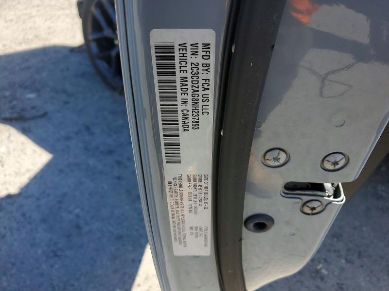 2022 Dodge Challenger მანქანა იყიდება აუქციონზე, vin: 2C3CDZAG8NH237893, აუქციონის ნომერი: 46438776