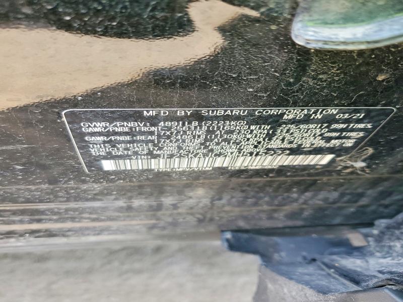 Продаж на аукціоні авто 2021 Subaru Forester, vin: JF2SKAJC2MH515222, номер лоту: 46896606