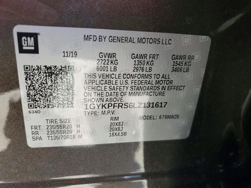 Продаж на аукціоні авто 2020 Cadillac Xt6, vin: 1GYKPFRS6LZ131617, номер лоту: 79932805