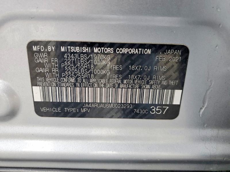 Продаж на аукціоні авто 2021 Mitsubishi Outlander Sport, vin: JA4ARUAU6MU023293, номер лоту: 79634705