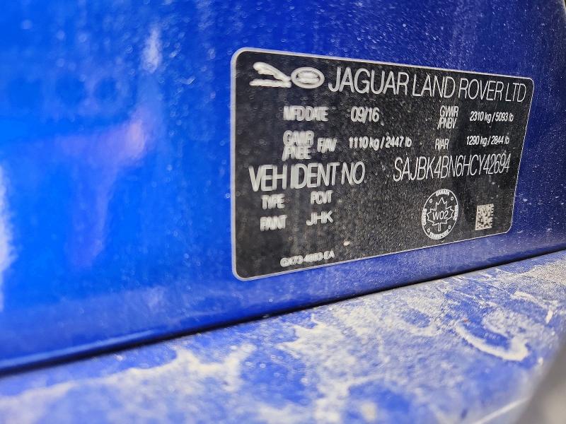 Aukcja sprzedaży 2017 Jaguar Xf, vin: SAJBK4BN6HCY42694, numer aukcji: 46014276