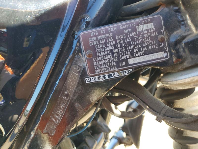 1978 Bmw R60/7 მანქანა იყიდება აუქციონზე, vin: 6122843R807, აუქციონის ნომერი: 45817606
