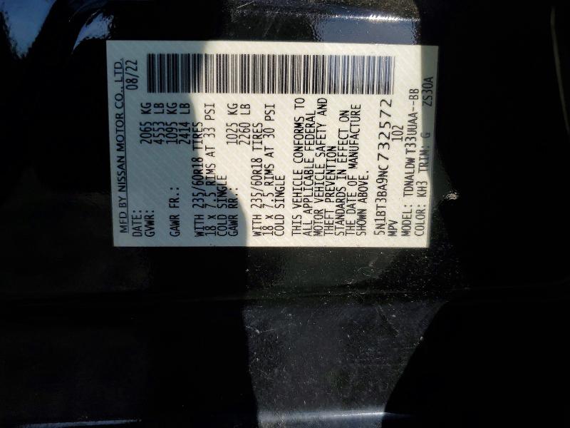 Продаж на аукціоні авто 2022 Nissan Rogue, vin: 5N1BT3BA9NC732572, номер лоту: 47760926