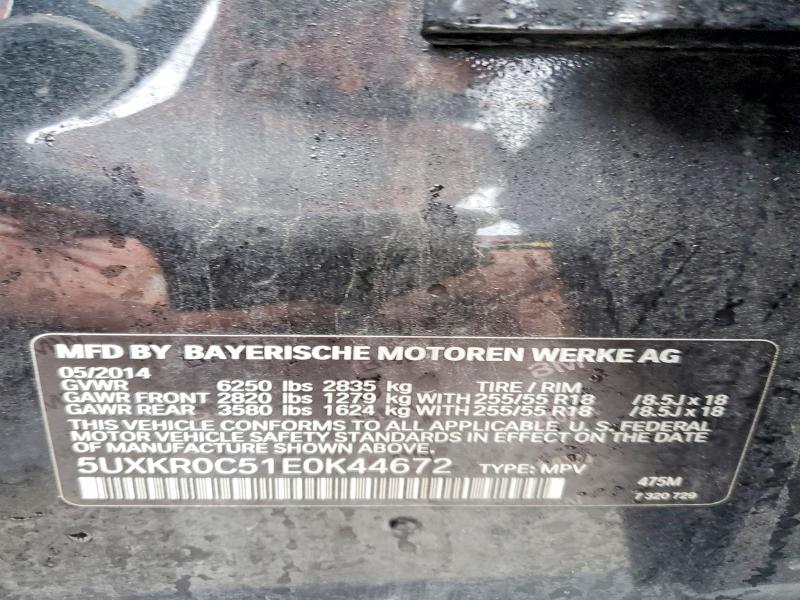 Aukcja sprzedaży 2014 Bmw X5, vin: 5UXKR0C51E0K44672, numer aukcji: 79542345