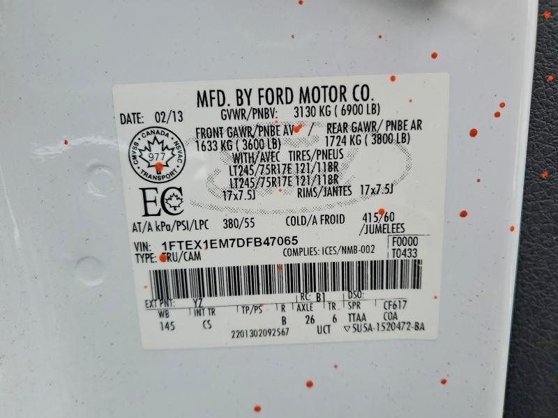 Продажа на аукционе авто 2013 Ford F150, vin: 1FTEX1EM7DFB47065, номер лота: 79538615