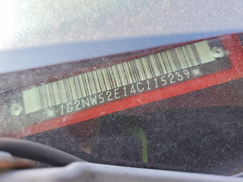 2004 Pontiac Grand Am მანქანა იყიდება აუქციონზე, vin: 1G2NW52E14C115239, აუქციონის ნომერი: 79718275