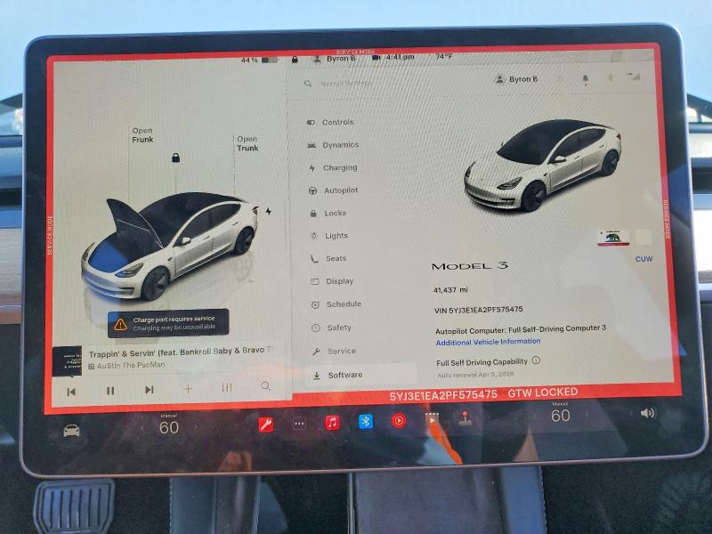 Aukcja sprzedaży 2023 Tesla Model 3, vin: 5YJ3E1EA2PF575475, numer aukcji: 45488606