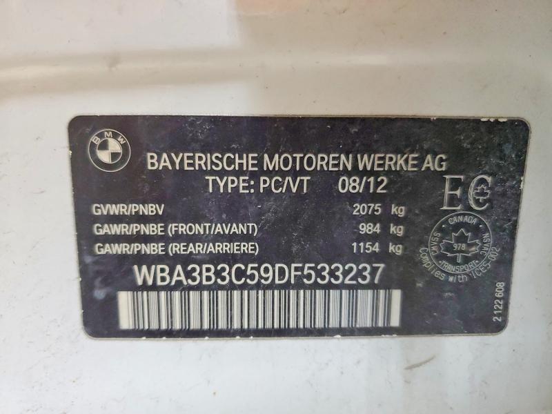 Aukcja sprzedaży 2013 Bmw 328, vin: WBA3B3C59DF533237, numer aukcji: 46808886