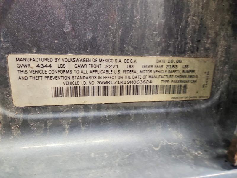 47333356 :رقم المزاد ، 3VWRL71K19M063624 vin ، 2009 Volkswagen Jetta مزاد بيع