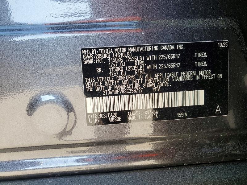Продаж на аукціоні авто 2025 Toyota Rav4, vin: 2T3W1RFV8SC356727, номер лоту: 47446186