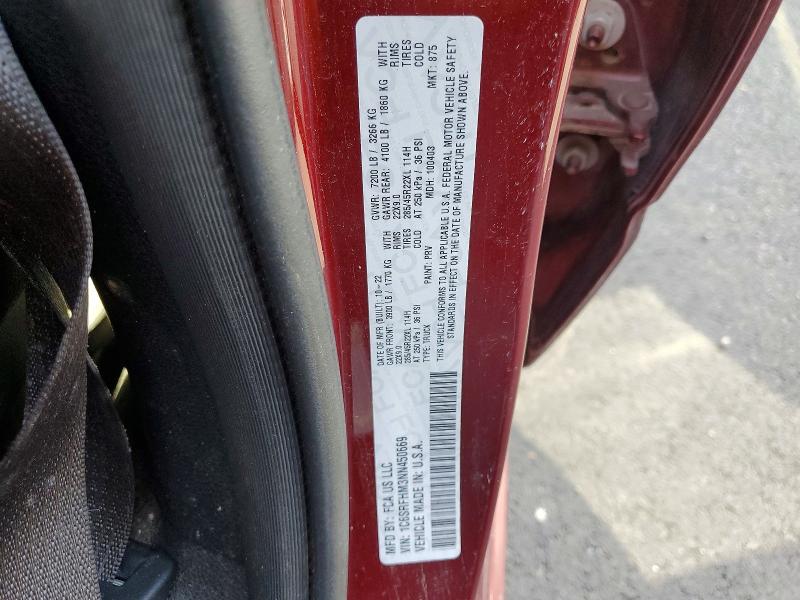 Продажа на аукционе авто 2022 Ram 1500, vin: 1C6SRFHM3NN450669, номер лота: 46211546