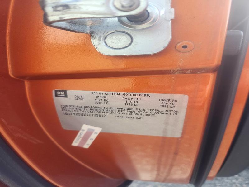 Продаж на аукціоні авто 2007 Chevrolet Corvette, vin: 1G1YY25UX75133812, номер лоту: 47726606