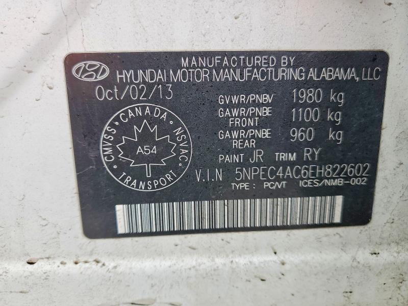 Продаж на аукціоні авто 2014 Hyundai Sonata, vin: 5NPEC4AC6EH822602, номер лоту: 79315915