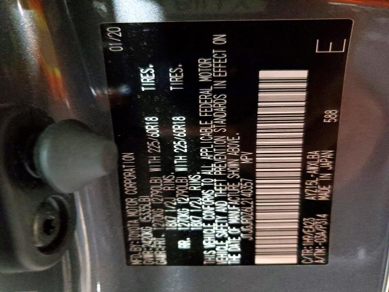 Aukcja sprzedaży 2020 Lexus Nx 300h, vin: JTJGJRDZ6L2140357, numer aukcji: 47307426