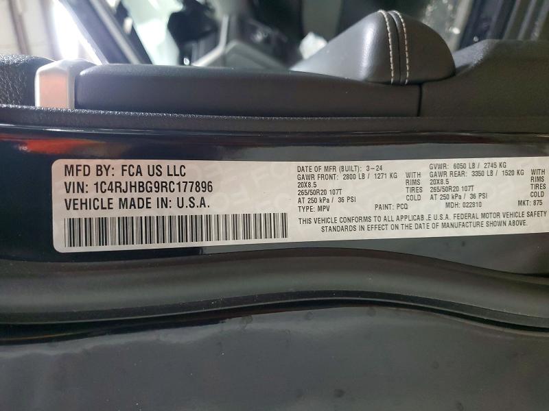 Продажа на аукционе авто 2024 Jeep Grand Cherokee, vin: 1C4RJHBG9RC177896, номер лота: 79469375