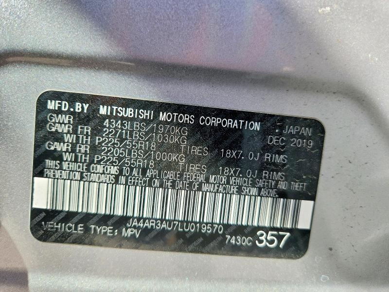 Aukcja sprzedaży 2020 Mitsubishi Outlander Sport, vin: JA4AR3AU7LU019570, numer aukcji: 47296896