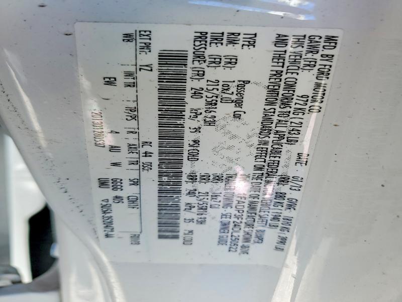 46478176 :رقم المزاد ، 1FADP3F24DL250522 vin ، 2013 Ford Focus مزاد بيع