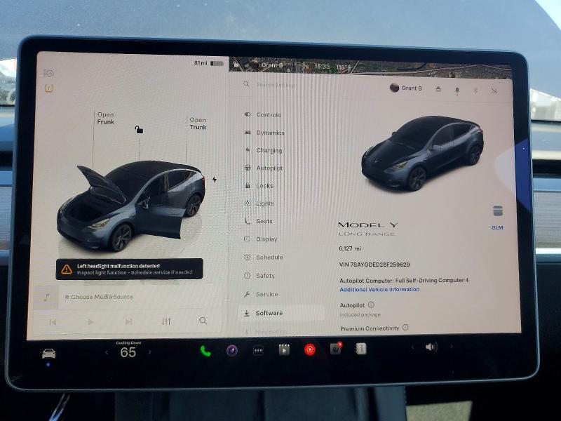 Продажа на аукционе авто 2025 Tesla Model Y, vin: 7SAYGDED2SF259629, номер лота: 47750786