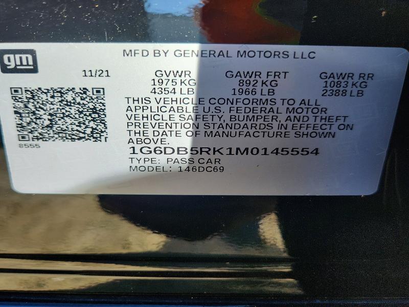 Aukcja sprzedaży 2021 Cadillac Ct4, vin: 1G6DB5RK1M0145554, numer aukcji: 47062796