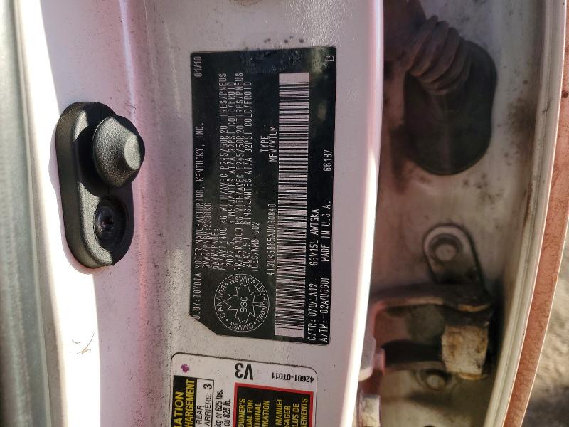 Aukcja sprzedaży 2010 Toyota Venza, vin: 4T3BK3BB5AU030840, numer aukcji: 79332255