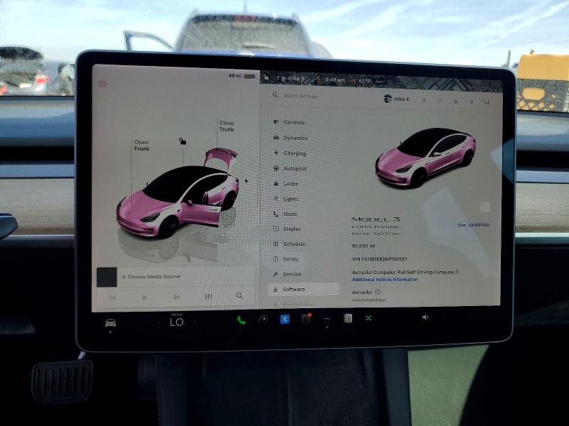 Продаж на аукціоні авто 2022 Tesla Model 3, vin: 5YJ3E1EB2NF193727, номер лоту: 47383056