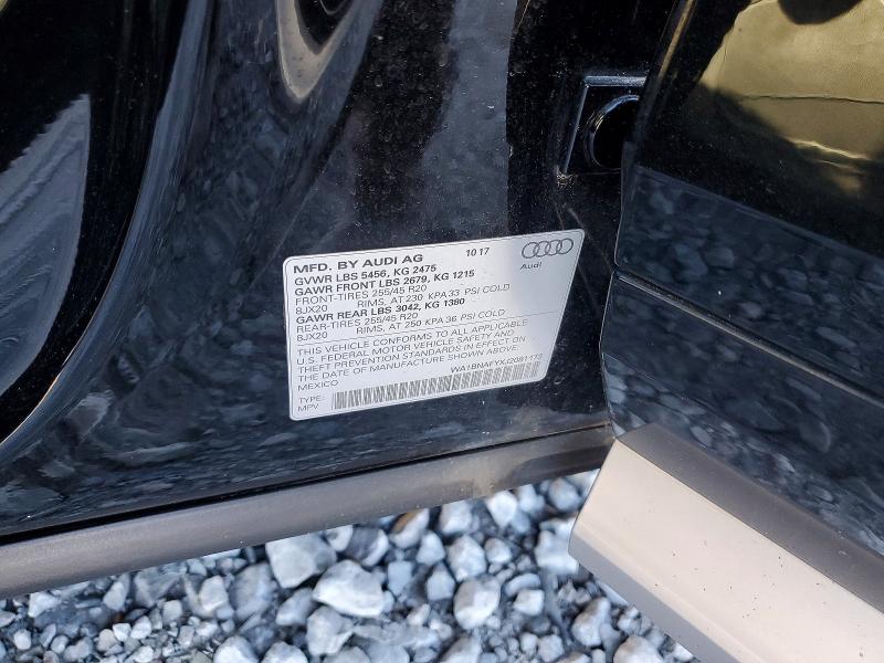 Продаж на аукціоні авто 2018 Audi Q5, vin: WA1BNAFYXJ2081473, номер лоту: 79616645