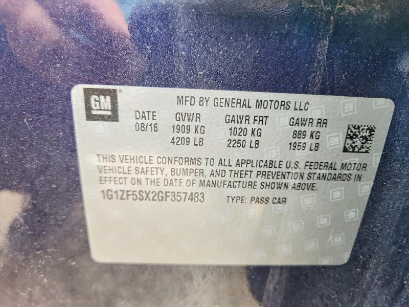Aukcja sprzedaży 2016 Chevrolet Malibu, vin: 1G1ZF5SX2GF357483, numer aukcji: 47873746