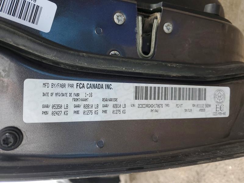 78827395 :رقم المزاد ، 2C3CCARGXGH170676 vin ، 2016 Chrysler 300 مزاد بيع