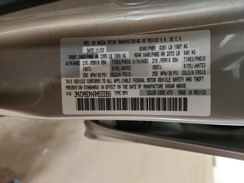 Aukcja sprzedaży 2024 Mazda Cx-30, vin: 3MVDMBDMXRM633368, numer aukcji: 41825796
