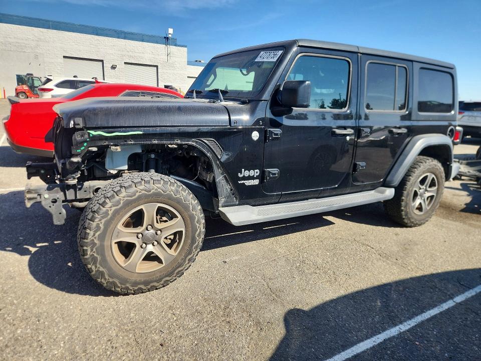 47278756 :رقم المزاد ، 1C4HJXDG5JW110802 vin ، 2018 Jeep Wrangler Unlimited مزاد بيع