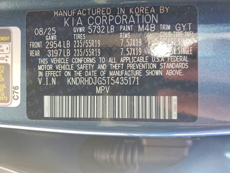 Продаж на аукціоні авто 2026 Kia Sorento Hybrid, vin: KNDRHDJG5T5435171, номер лоту: 46656126