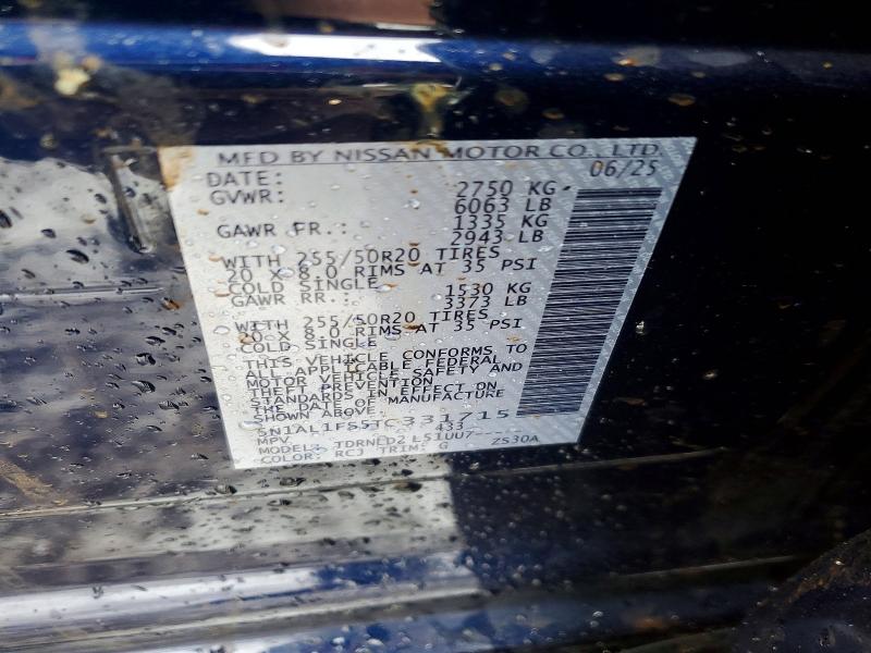 Aukcja sprzedaży 2026 Infiniti Qx60, vin: 5N1AL1FS5TC331715, numer aukcji: 79249655