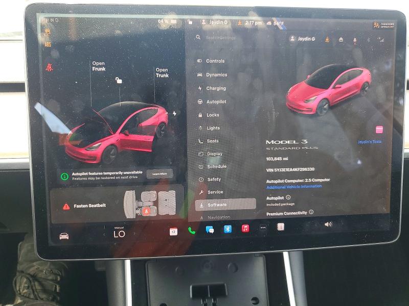 Продажа на аукционе авто 2019 Tesla Model 3, vin: 5YJ3E1EA4KF296330, номер лота: 46568126